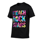 I Teach Rockstars Funny Music Teacher Back to School for Men Women Girls Kids  Summer-ready Fabric T-Shirt