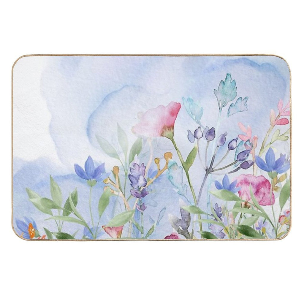 A Beautiful Blooming in The Garden  Repositionable Bath Mat