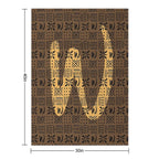 Bogolan Colored Art Anti-pilling Throw Blanket