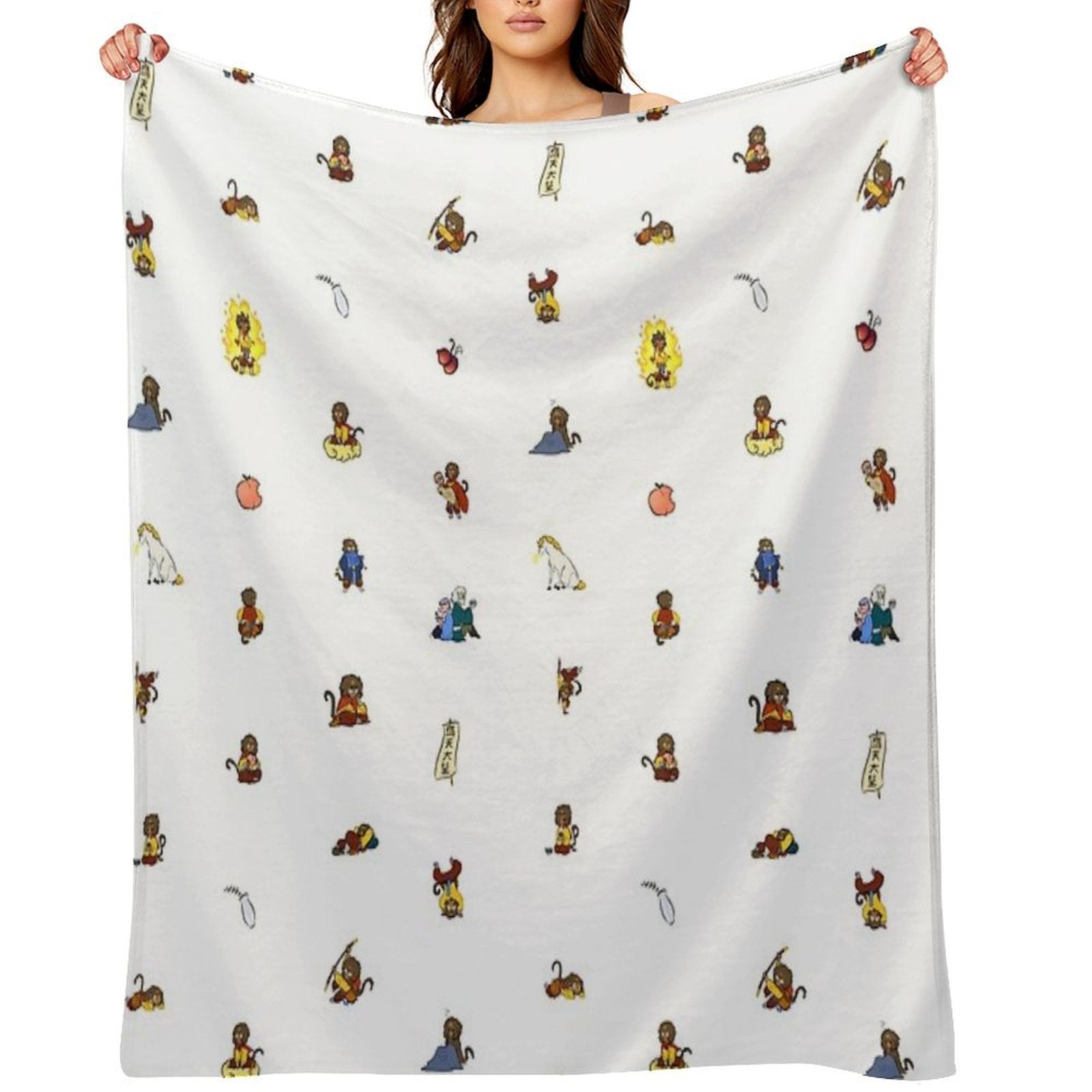 Barrel of Even More Monkeys Eco-conscious Throw Blanket