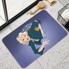 Lorelei Stuck in A Porthole  Odorless Bath Mat