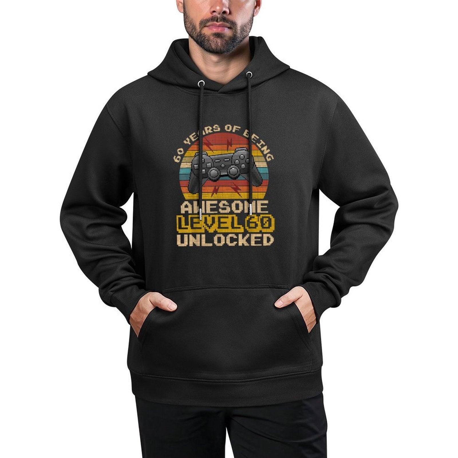 Level 60 Unlocked Funny Video Gamer 60th Birthday Durable Construction Hoodie