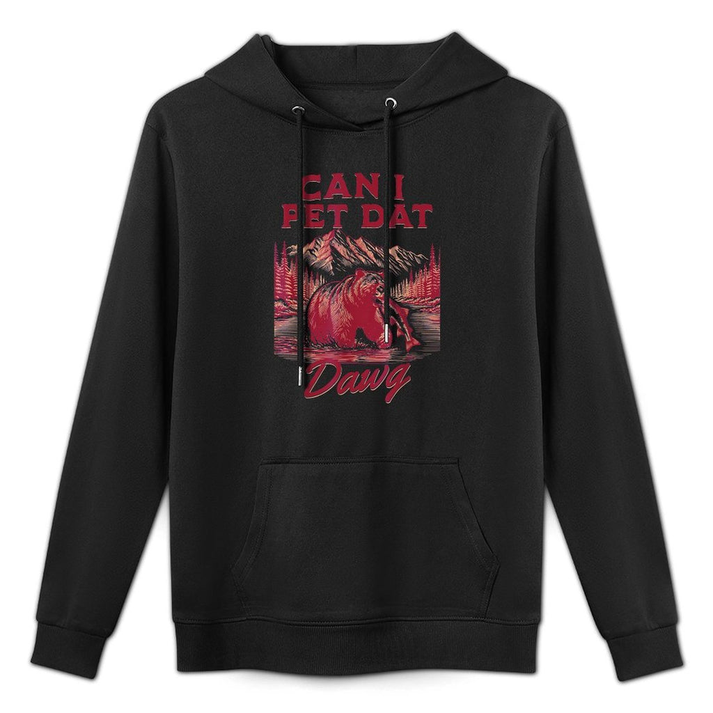 Can I Pet That Dog Bear Meme Hiker Camping Hiking All-Day Comfort Hoodie