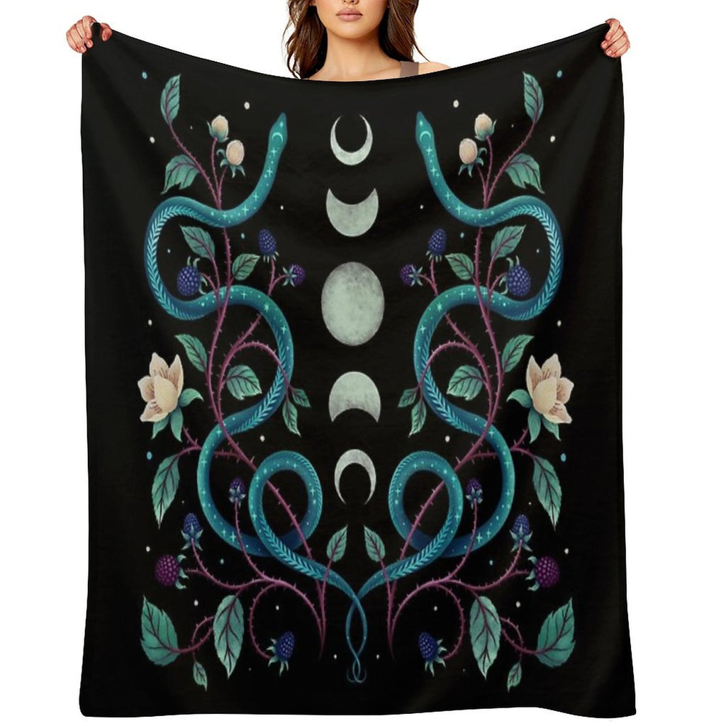 Serpent Moon All-season Throw Blanket