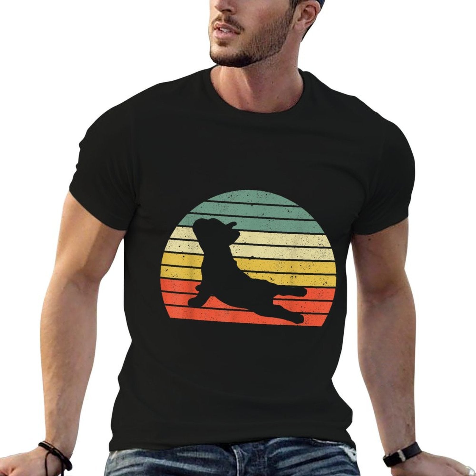 French Bulldog Yoga Funny Frenchie for Men Women  Quick-drying T-Shirt