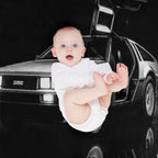 1982 DeLorean DMC-12 Iconic Artwork - Retro Car Art Shrink-resistant Throw Blanket