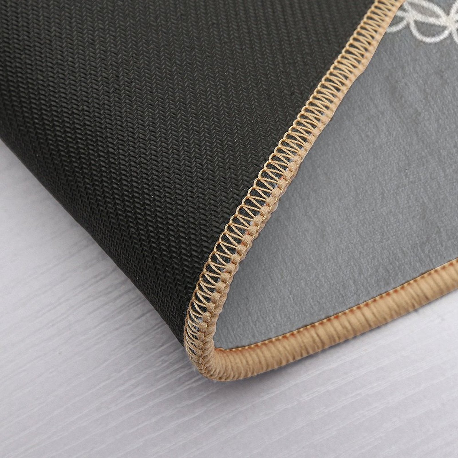 1970's 1980's Vintage Style Heart Shape Crochet Quilting Pattern Silver Heart Ribbon  Versatile Bath Mat