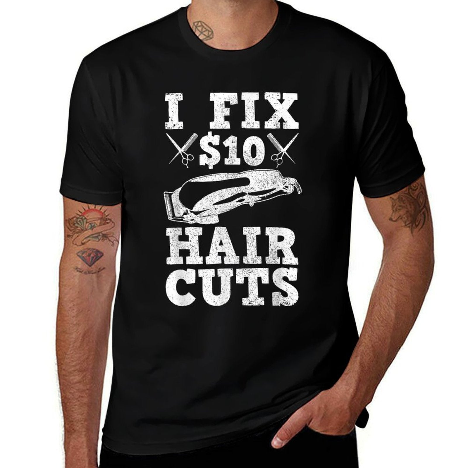 Barber Hairdresser Hairdresser Funny Gift  Cotton T-Shirt