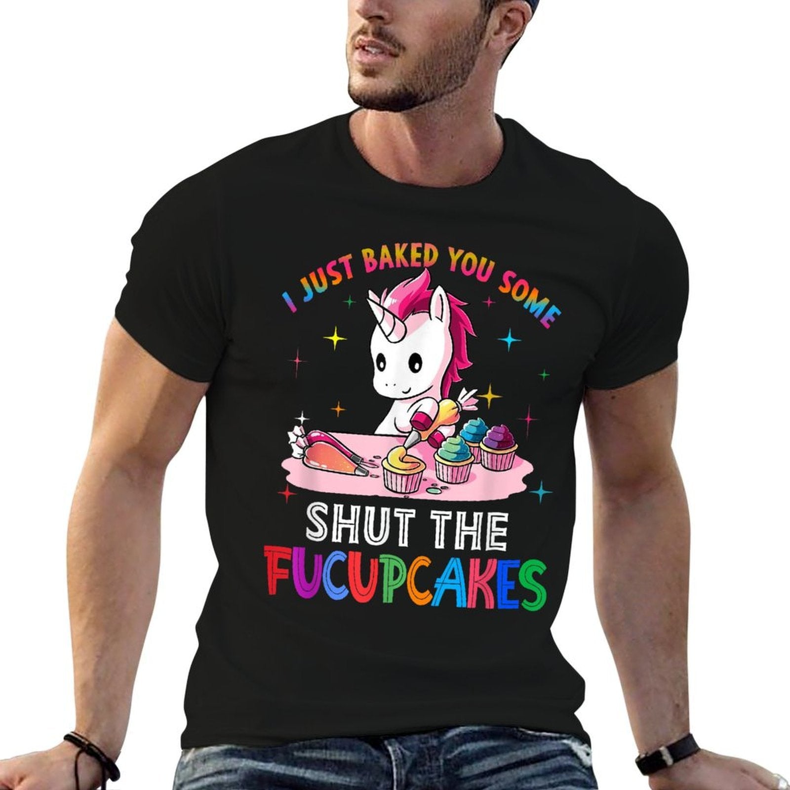 I Just Baked You Some Shut The Fucupcakes Unicorn  Eco-friendly Material T-Shirt