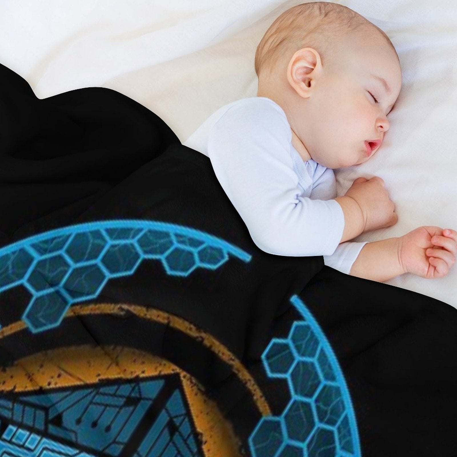Sci-fi Shield D20 Gift-ready Throw Blanket