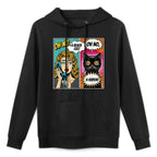 Oh No A Black Cat  Karen Funny Comic Cat Lovers Design Men Women Moisture-Wicking Hoodie
