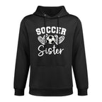 Soccer Sister Matching Family Soccer Cotton-Polyester Blend Hoodie