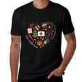 Christmas Home Health Nurse Heart Public Health Registered  Lightweight T-Shirt