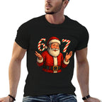 Funny 67 Meme Santa Style Christmas 6 7  Ribbed Collar T-Shirt