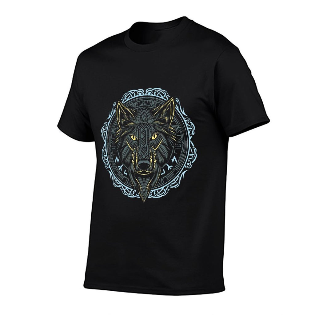 VIKING CELTIC FENRIR - Wolf Of Odin Norse Myths Nordic Gifts  Oversized Silhouette T-Shirt