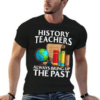 Funny History Teacher Design For Men Women Social Studies  Heathered Texture T-Shirt