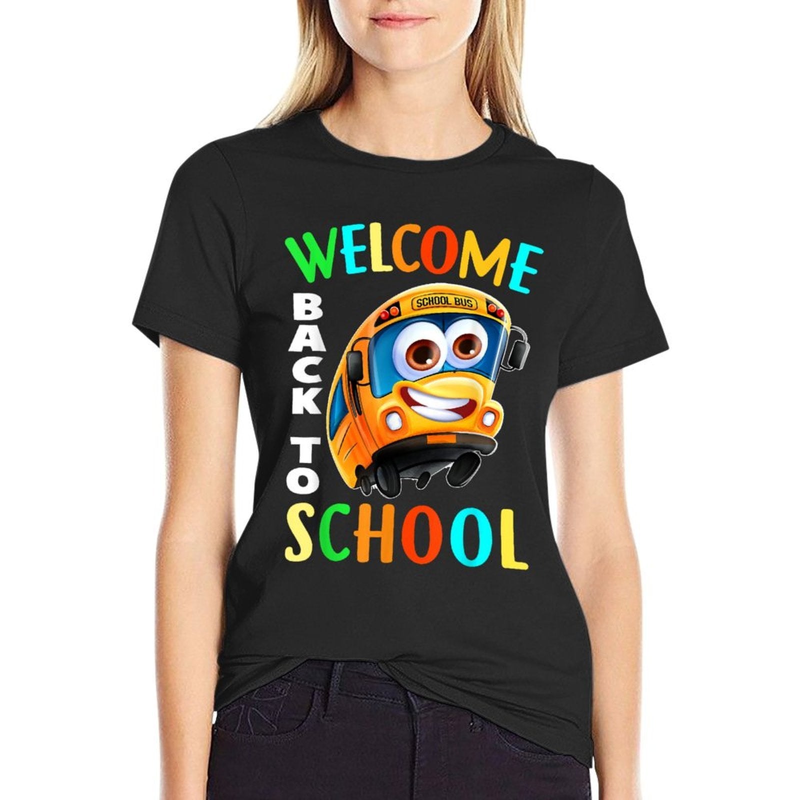 Welcome Back To School School Bus Driver Mens Boys  Breathable T-Shirt