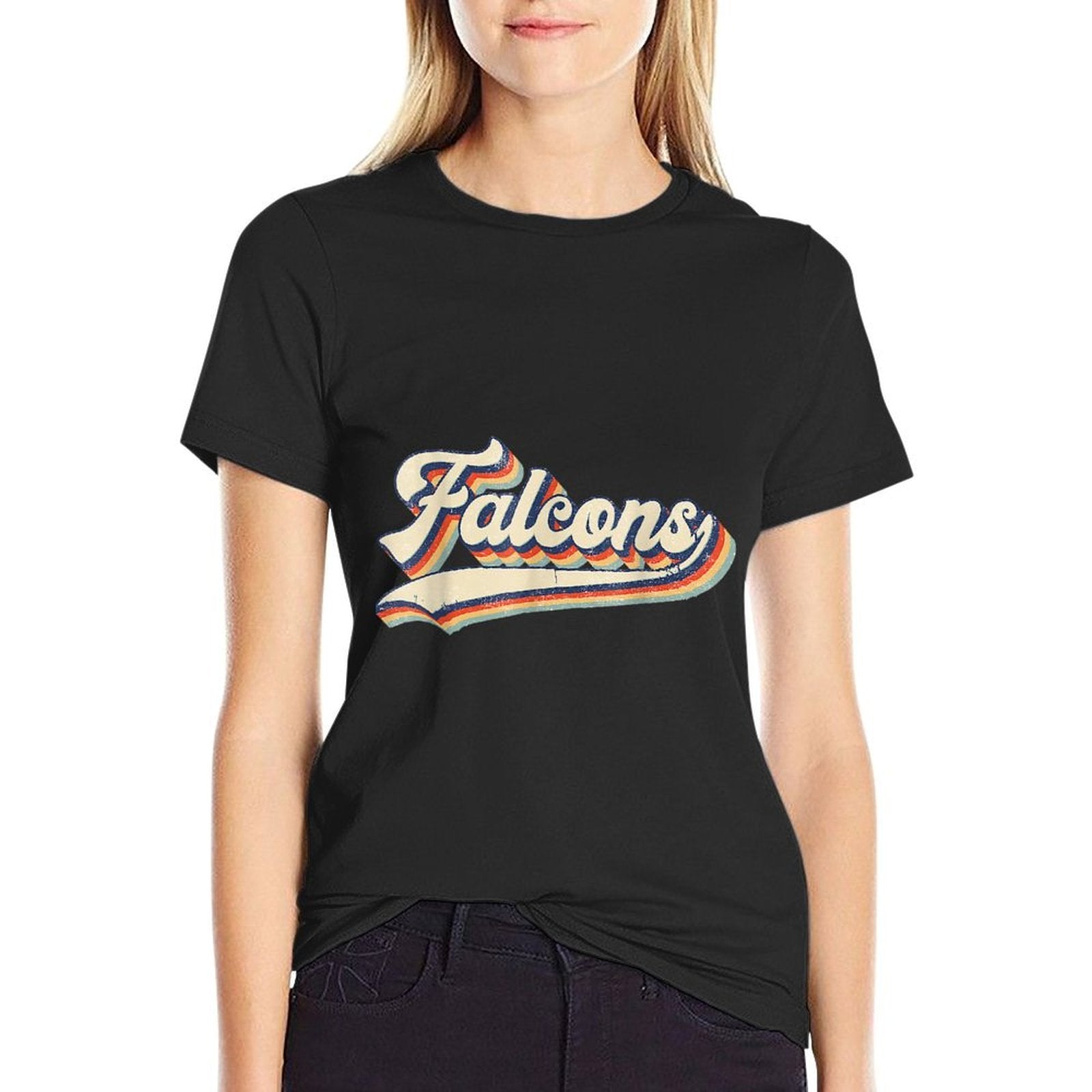 Falcons Sports Name Vintage Retro For Men Women Boy Girl  Versatile T-Shirt