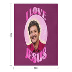 Pedro Pascal Jesus Comfort Throw Blanket