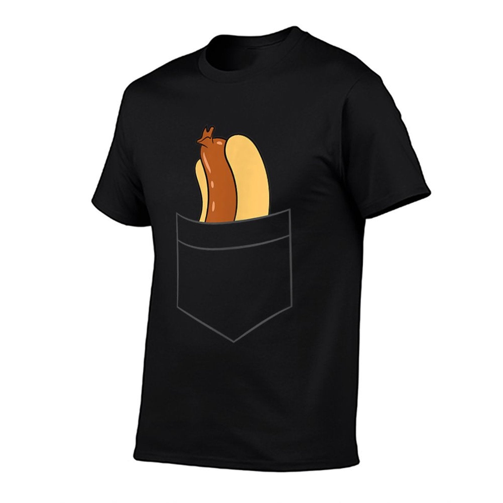 Hotdog In The Pocket Sausage Hot Dog Bun Pocket Hotdog  Fade-proof Color T-Shirt