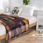Great Grandmother's Quilt Versatility Throw Blanket