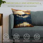 Fall Sunset Soft Easy Maintenance Throw Pillow