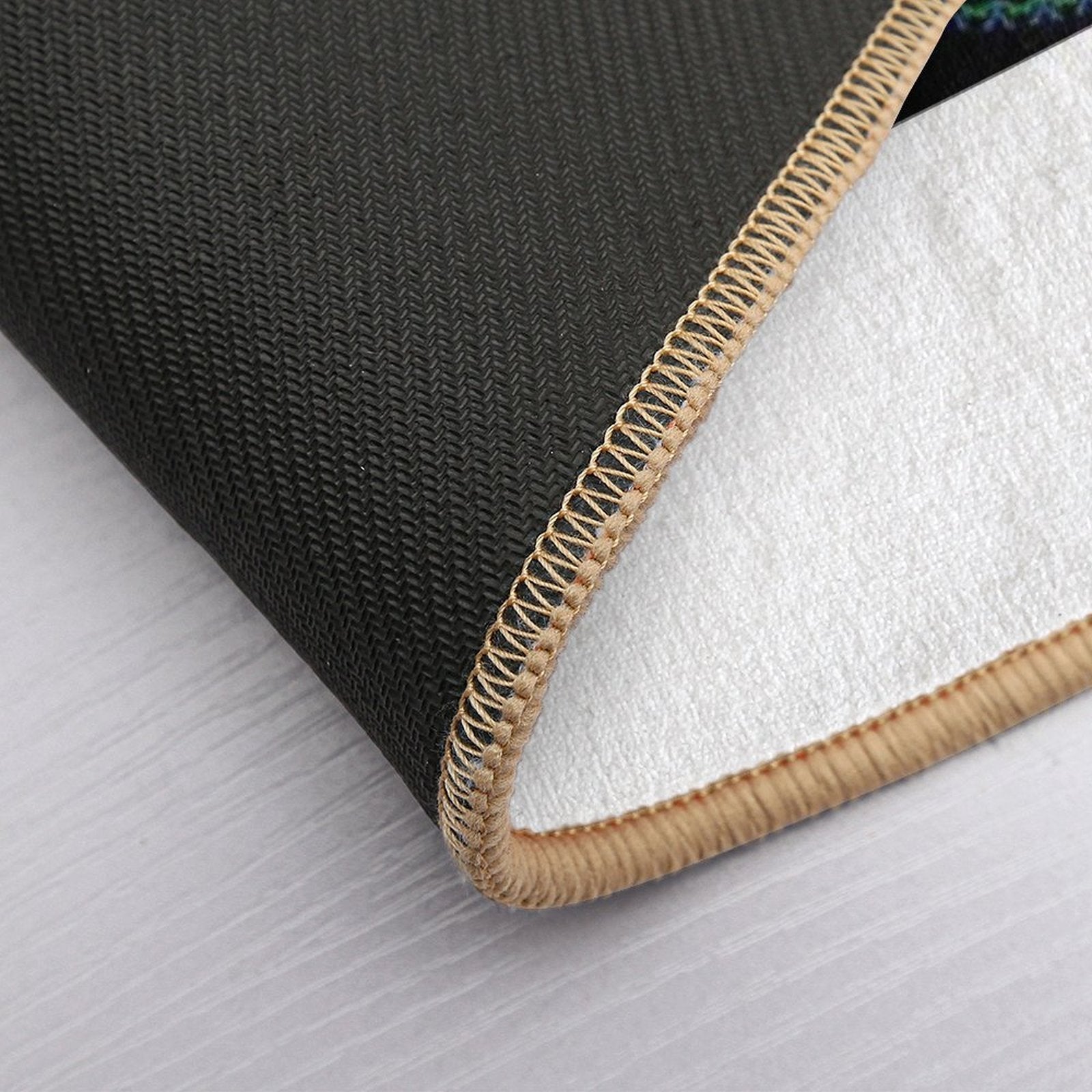 Forest & Tide Mandala – Earth-Inspired Spiritual Geometry for Nature Souls  Non-Slip Bath Mat