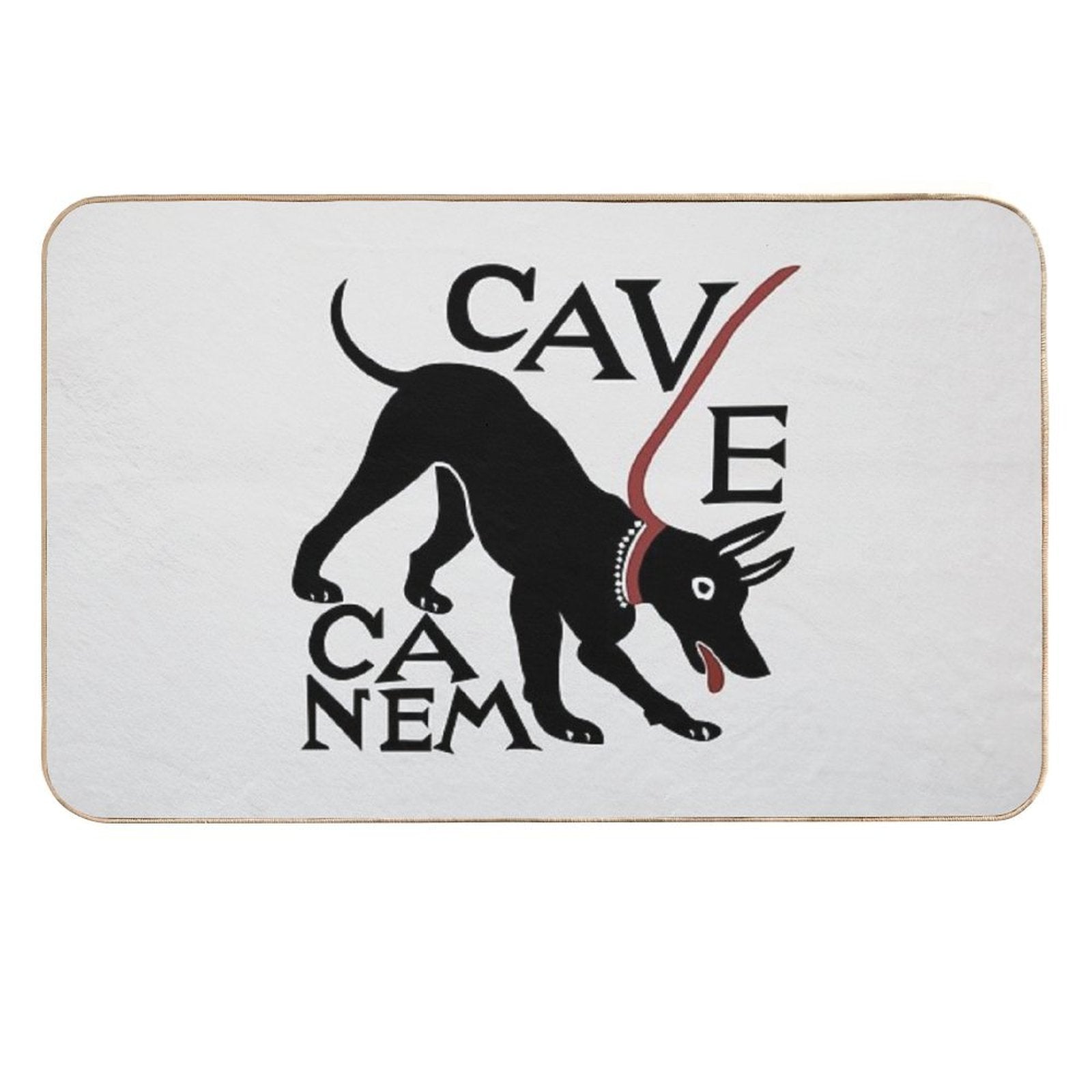 Cave Canem (Beware of Dog) - 2nd Version  Toxin-Free Bath Mat