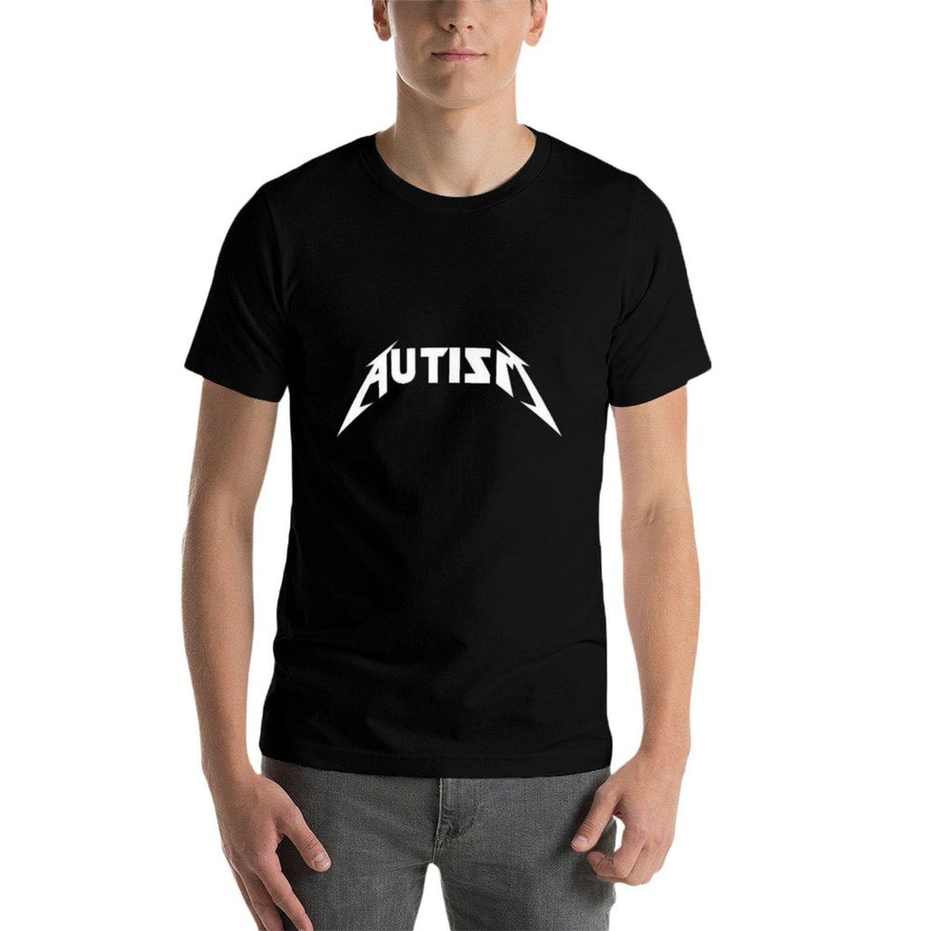 Funny Autism Skeleton Meme Metal Rock Autism Awareness  Affordable Price T-Shirt