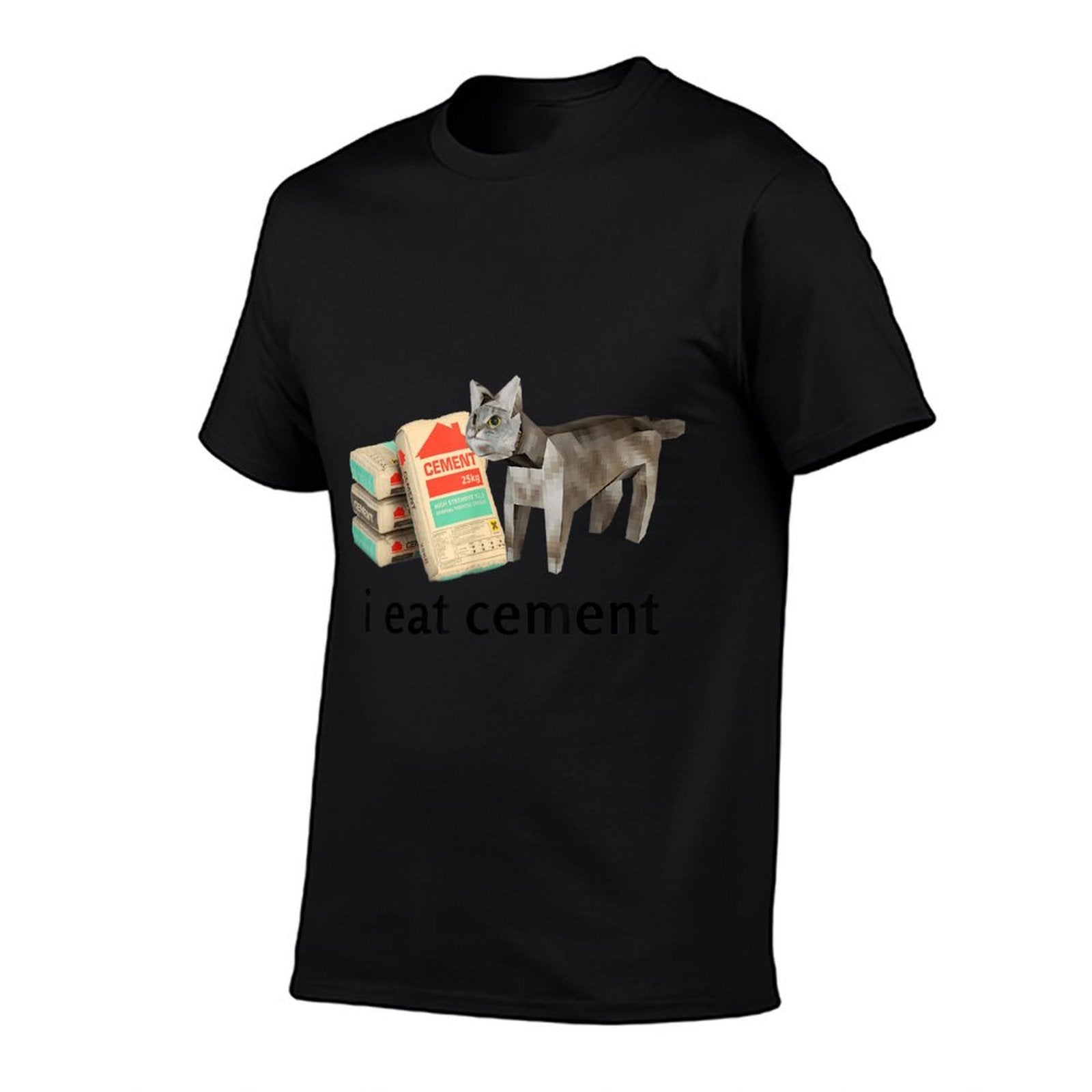 I Eat Cement Cat Kids Funny Dank Cat Meme  Breathable T-Shirt