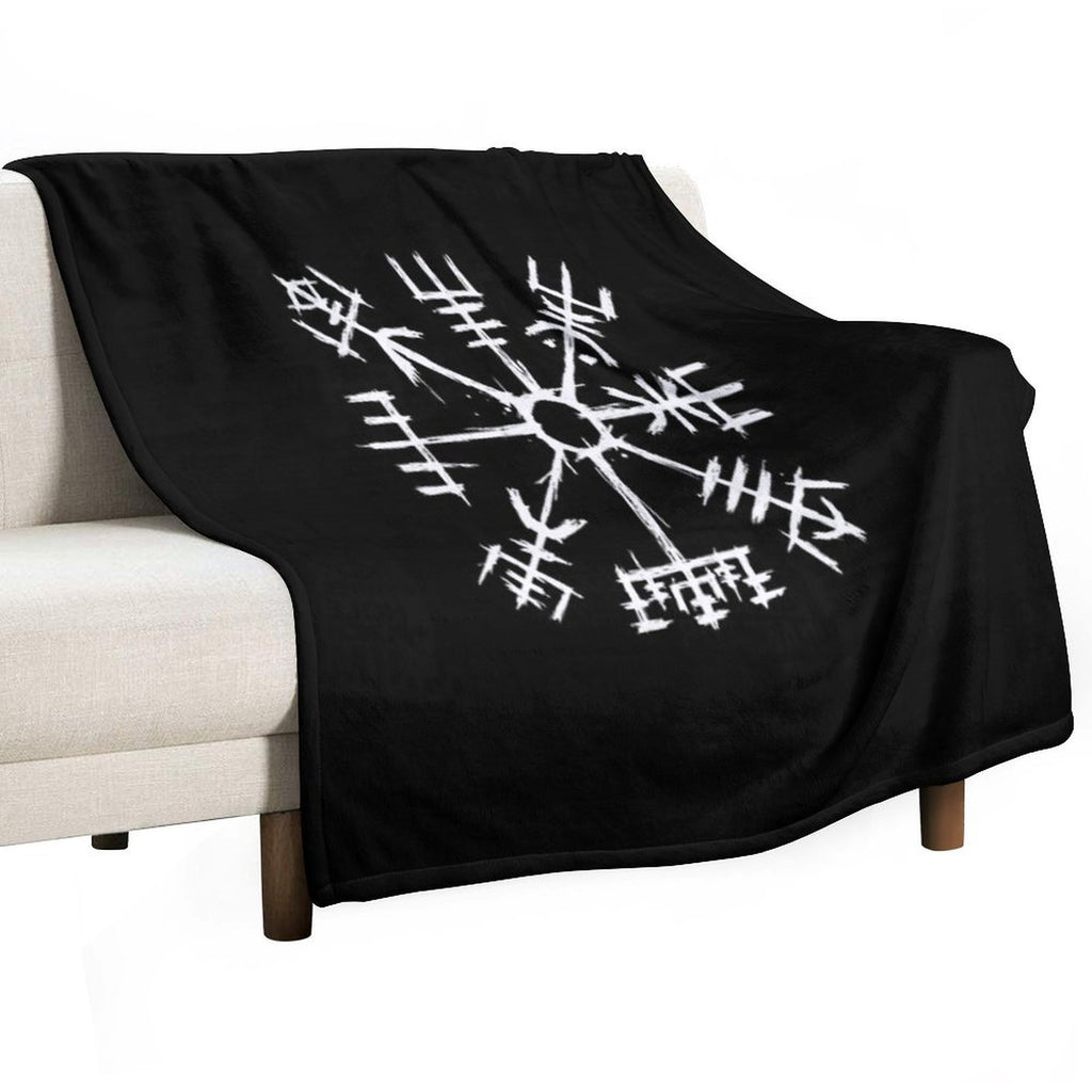 Viking Compass Vegvisir Lightweight Throw Blanket