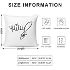 Miley Cyrus Autograph Soft Multiple Sizes Throw Pillow