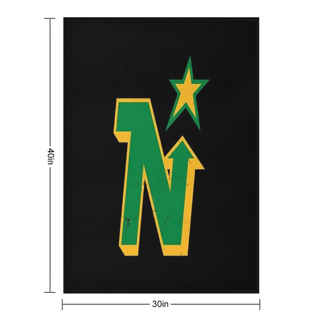 Minnesota North Stars -- Defunct Team Wrinkle-free Throw Blanket