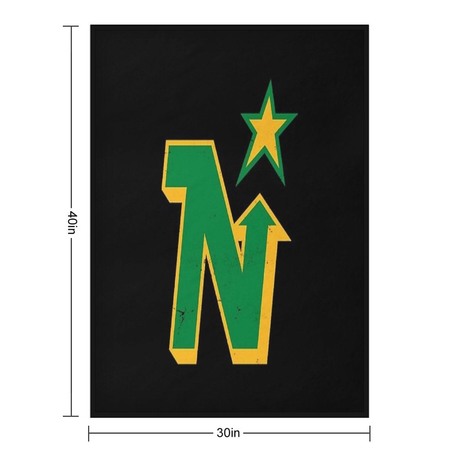 Minnesota North Stars -- Defunct Team Wrinkle-free Throw Blanket