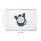 Funny Cute Snorlax Cartoon Anime Meme  Slip-Resistant Bath Mat
