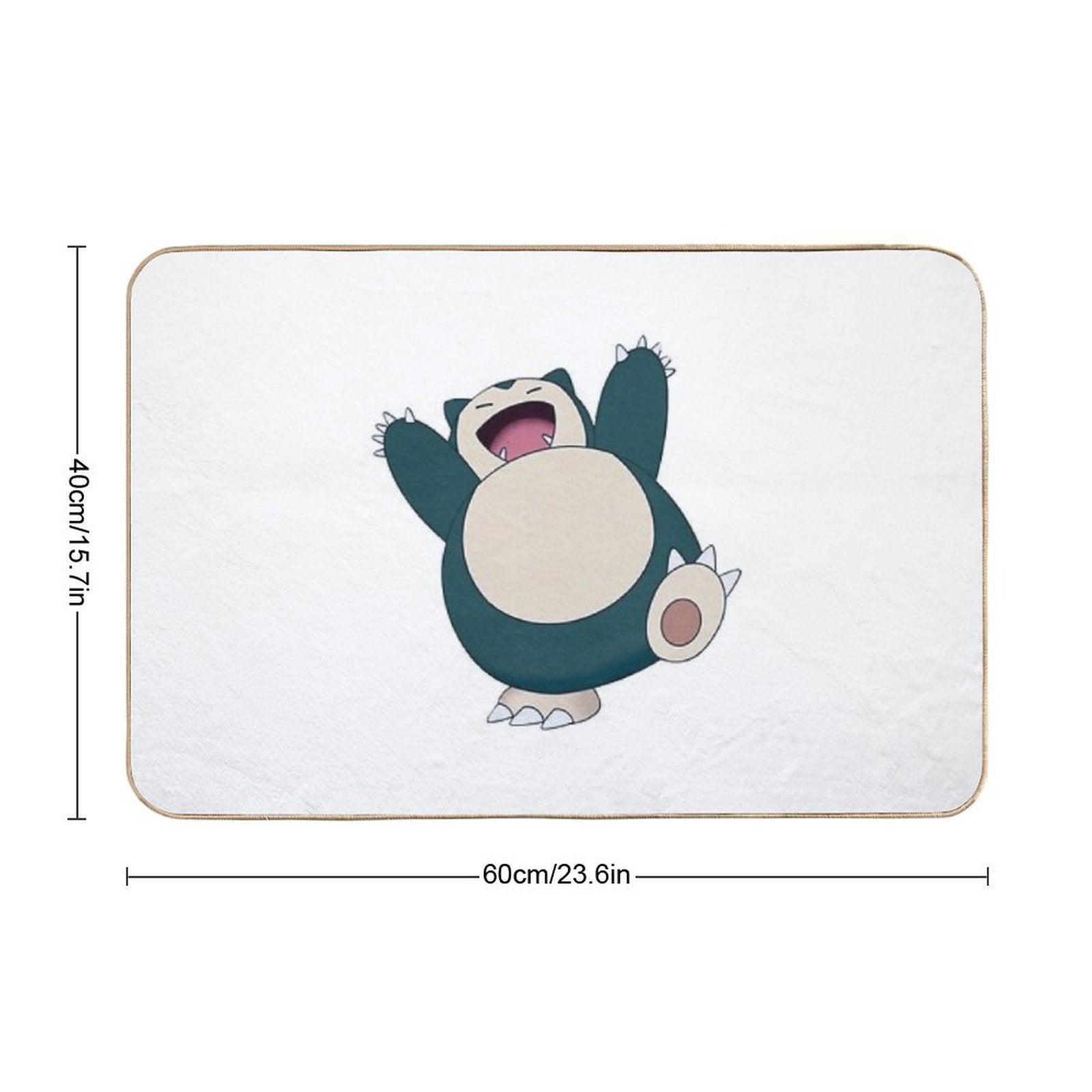 Funny Cute Snorlax Cartoon Anime Meme  Slip-Resistant Bath Mat