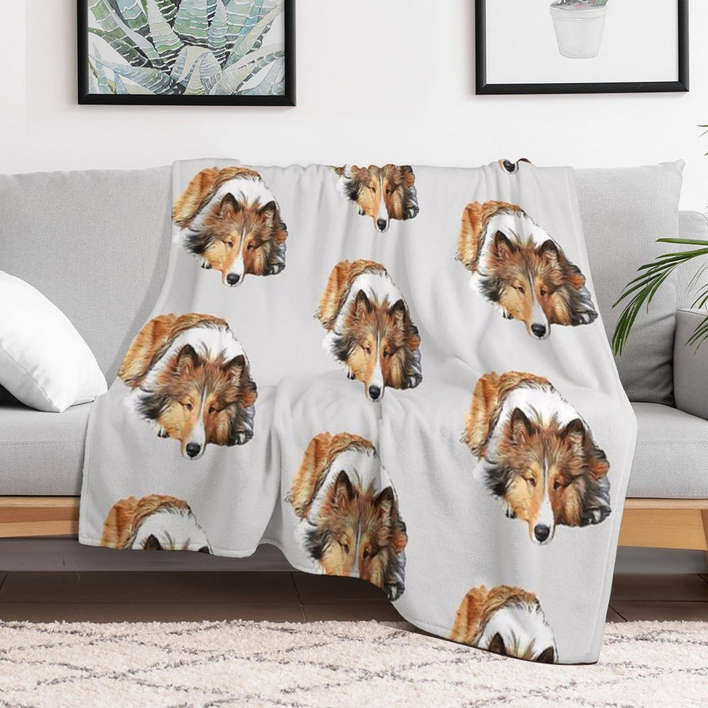 Rough Collie All-season Throw Blanket