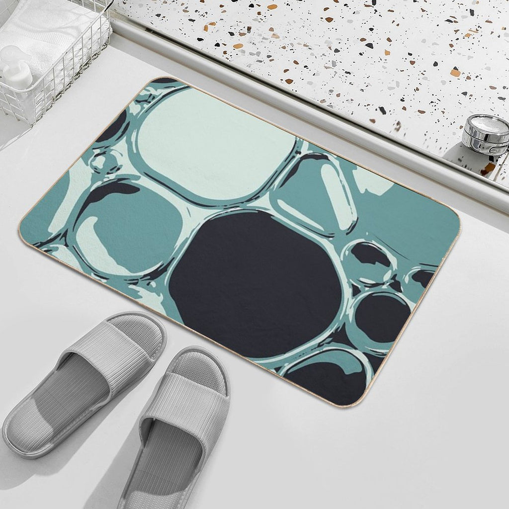Blue Bubbles  Non-Slip Bath Mat