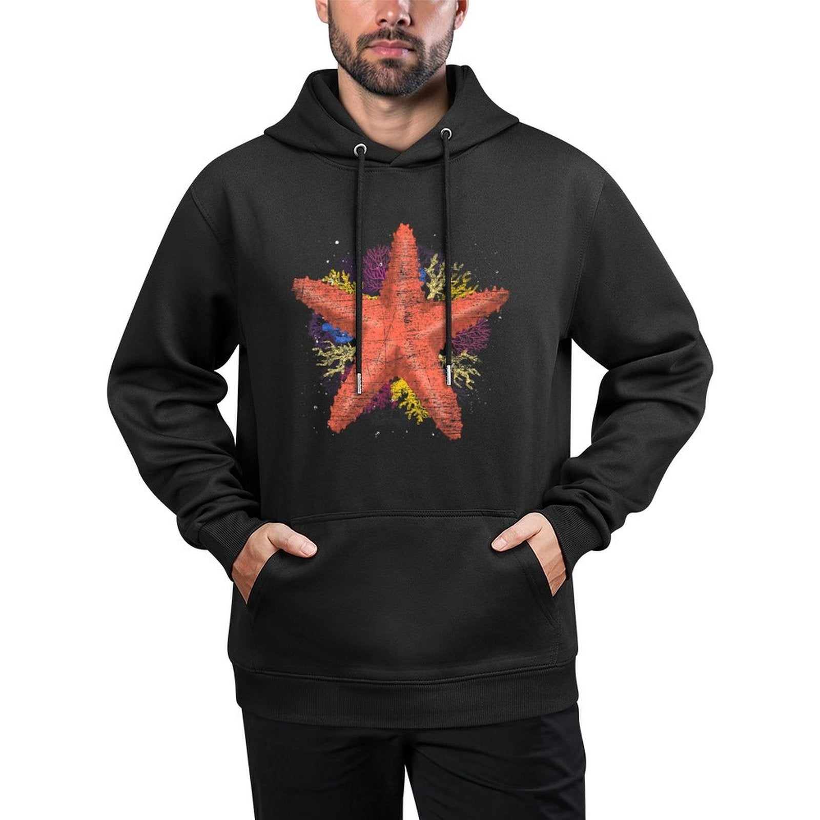 Ocean Animal Aquarist Starfish Lover Starfish Moisture-Wicking Hoodie