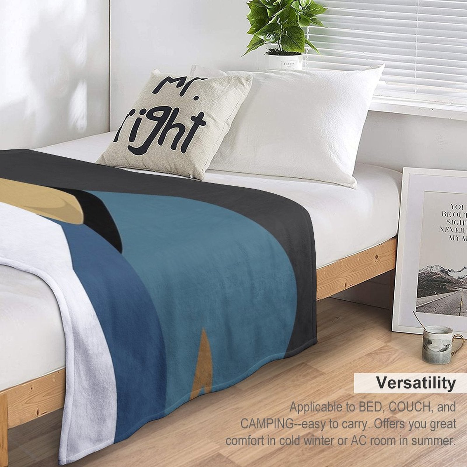 Spock Torn Plush Throw Blanket