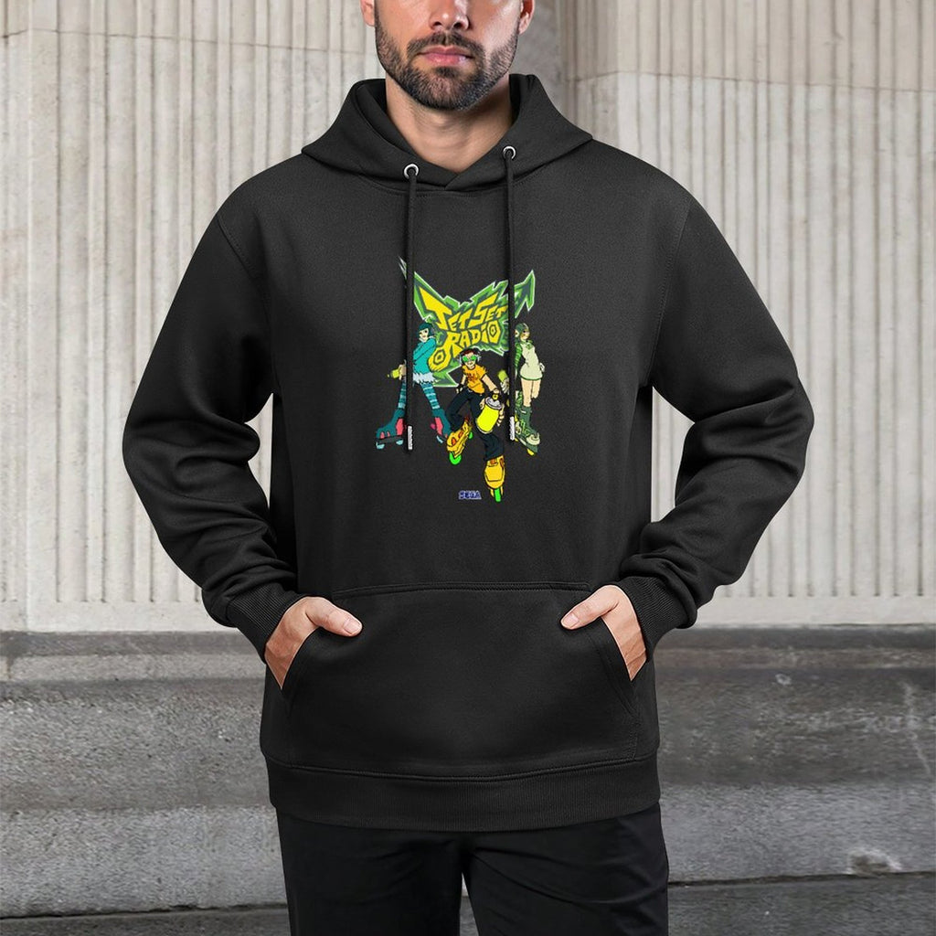 Jet Set Radio Group Mew, Beat, Gum SEGA Dreamcast Video Game Shrink-Resistant Hoodie