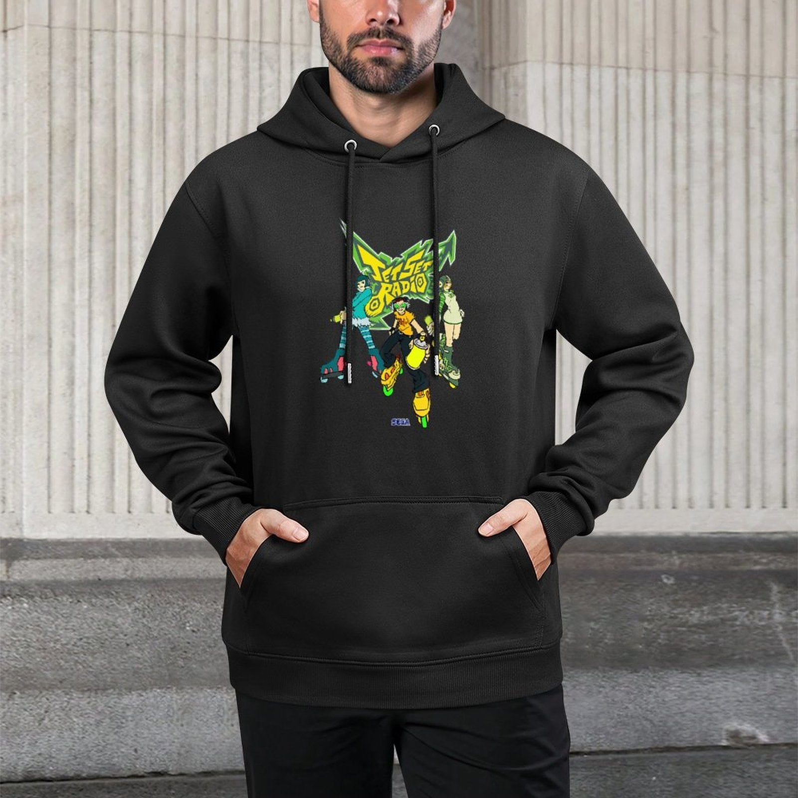Jet Set Radio Group Mew, Beat, Gum SEGA Dreamcast Video Game Shrink-Resistant Hoodie