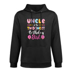 Uncle Of The Two Sweet Birthday Girl Donut 2Nd Birthday Relaxed Fit Hoodie