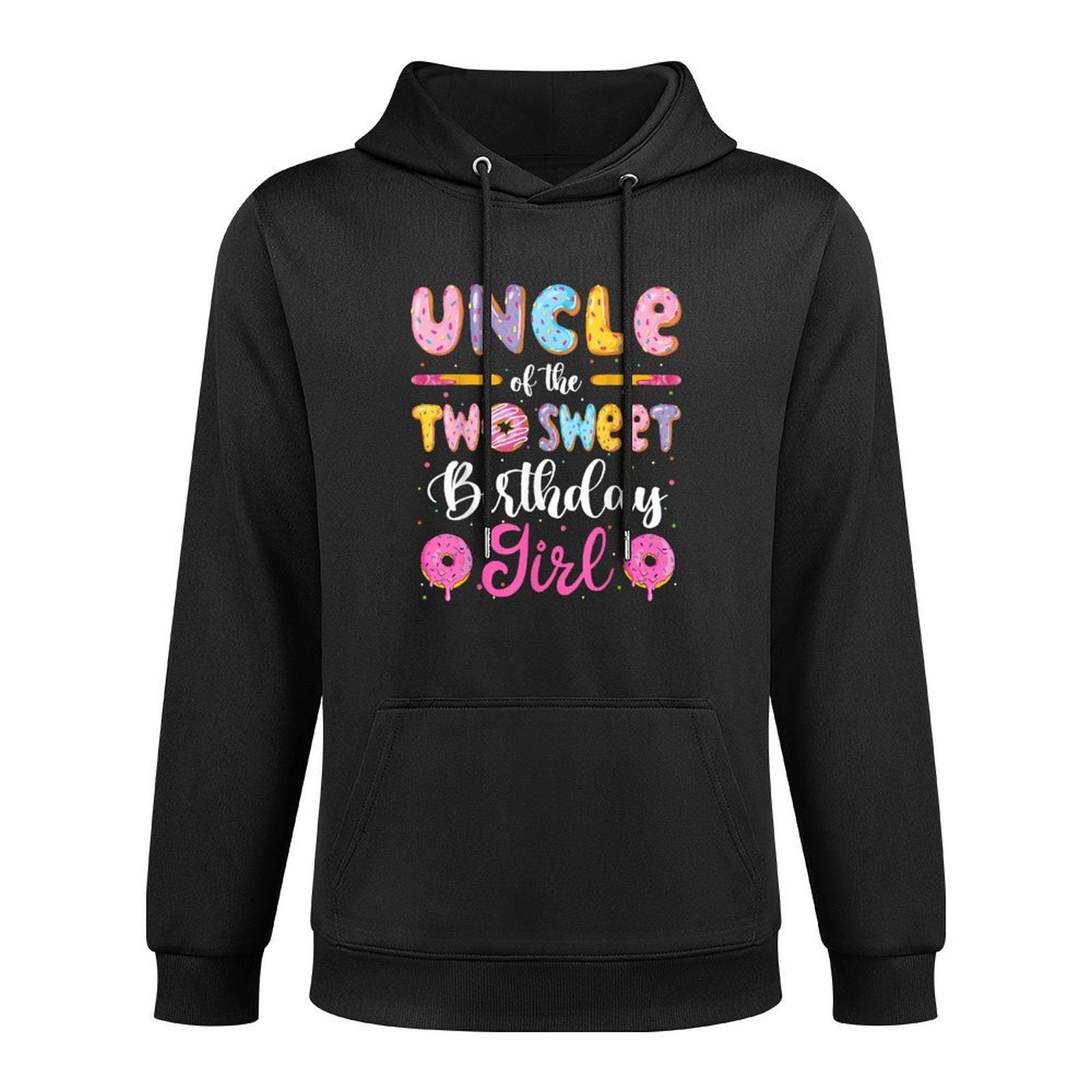 Uncle Of The Two Sweet Birthday Girl Donut 2Nd Birthday Relaxed Fit Hoodie