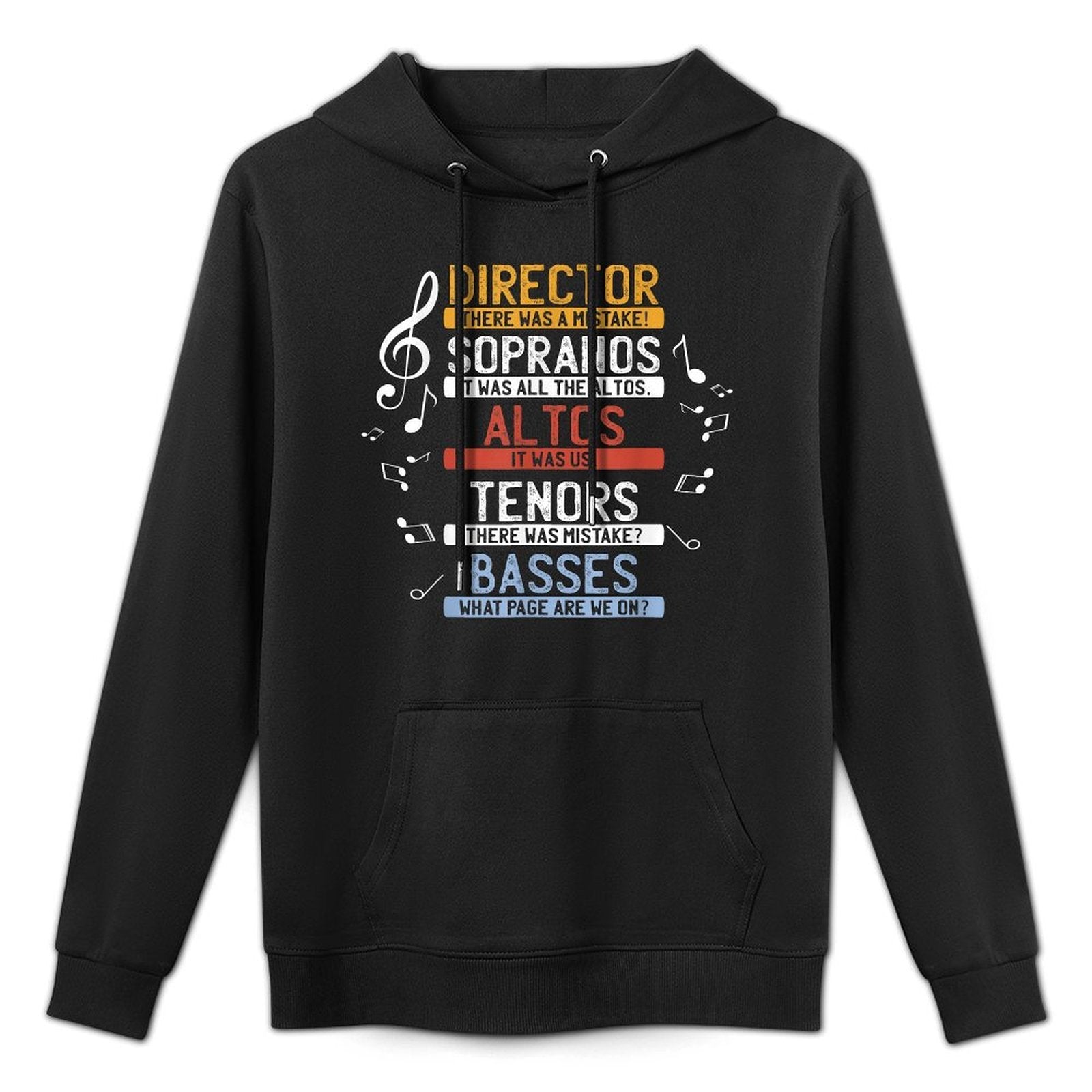 Choir Joke  Funny Music Singing  Men Women Kids Moisture-Wicking Hoodie