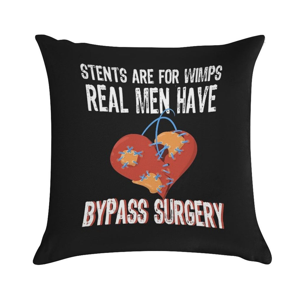 Bypass Surgery, Open Heart Surgery Gift Soft High-Density Material Throw Pillow