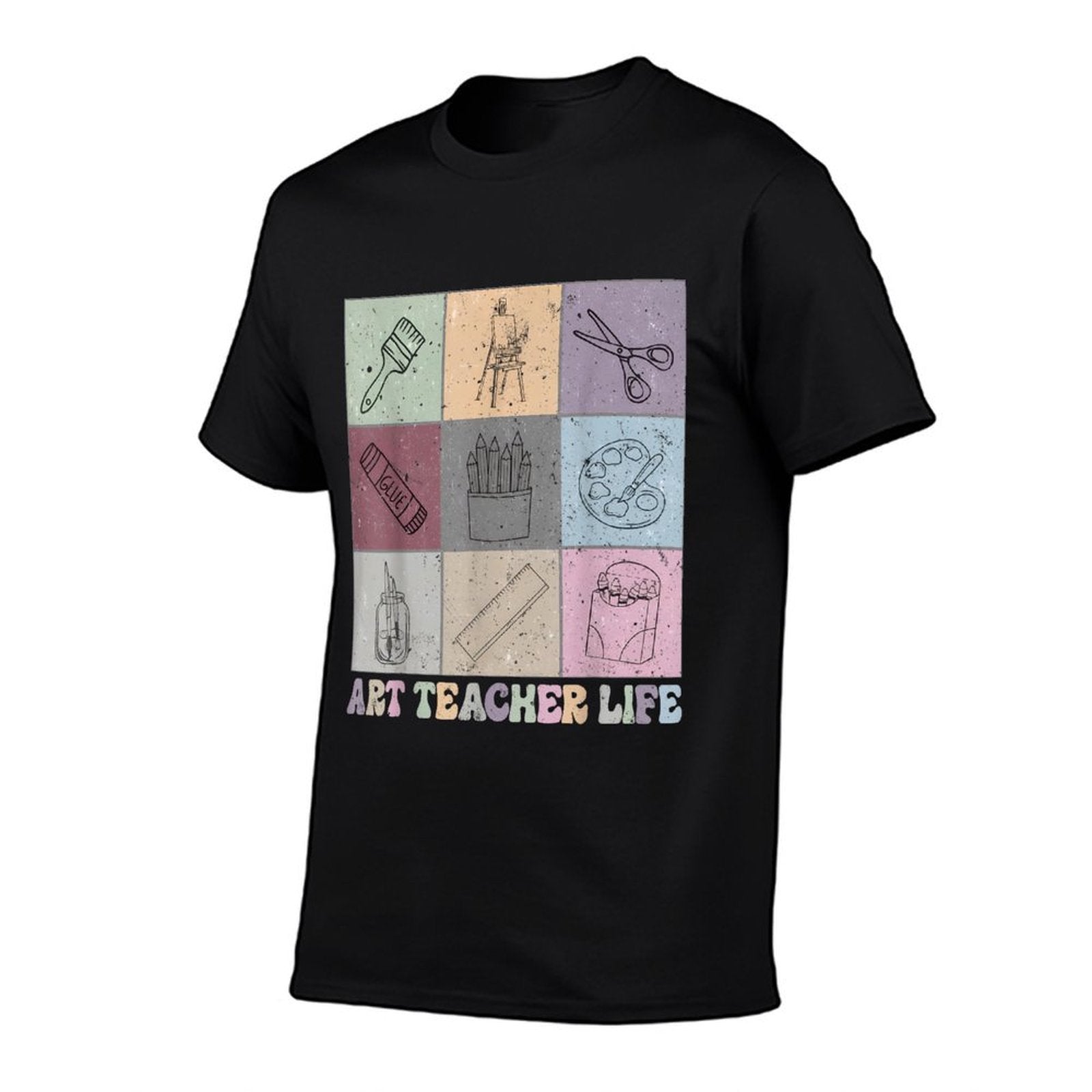 Funny Art Teacher Life Retro Groovy Teaching Future Artists  Breathable T-Shirt