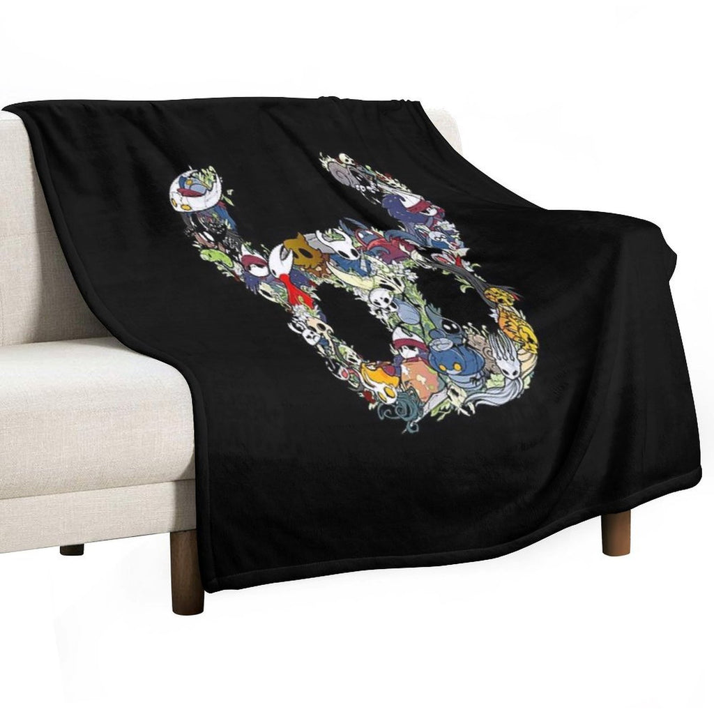 Hollow Crew (Mask) Shrink-resistant Throw Blanket
