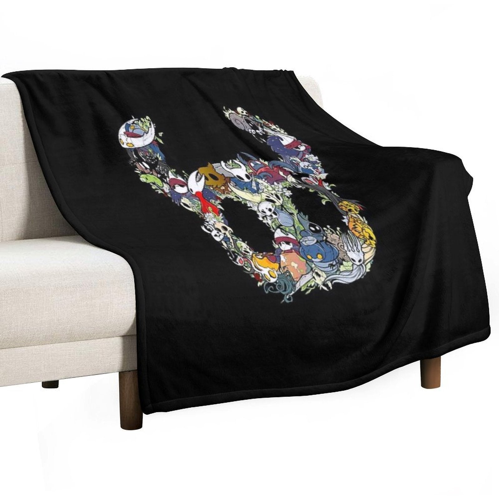 Hollow Crew (Mask) Shrink-resistant Throw Blanket