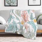 Rococo Botanical Wrinkle-free Throw Blanket
